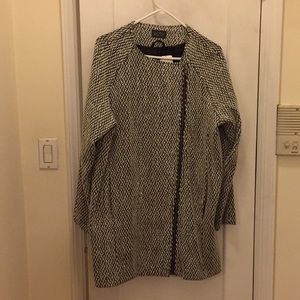 Black & white patterned coat